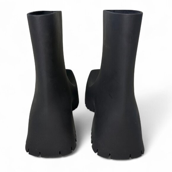 Balenciaga Women's Trooper Rubber Ankle Bootie Black EU 37, US 7 - Picture 5 of 15